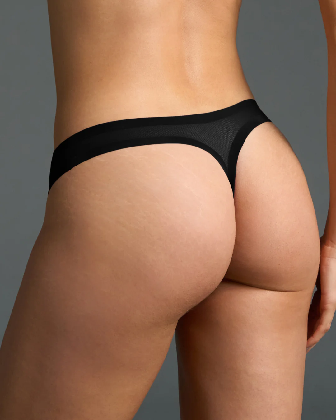 Black Mesh Thong - Image 3