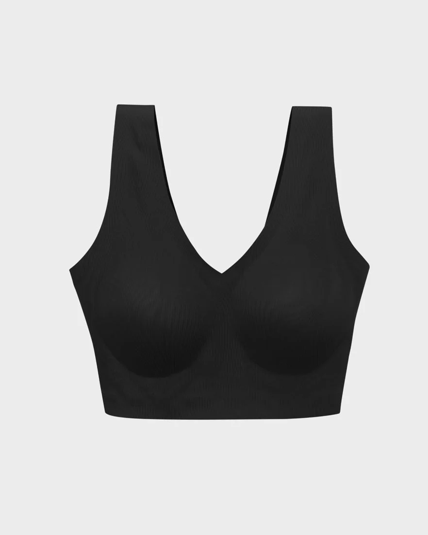 Black Wireless Bralette and Brief Set - Image 3