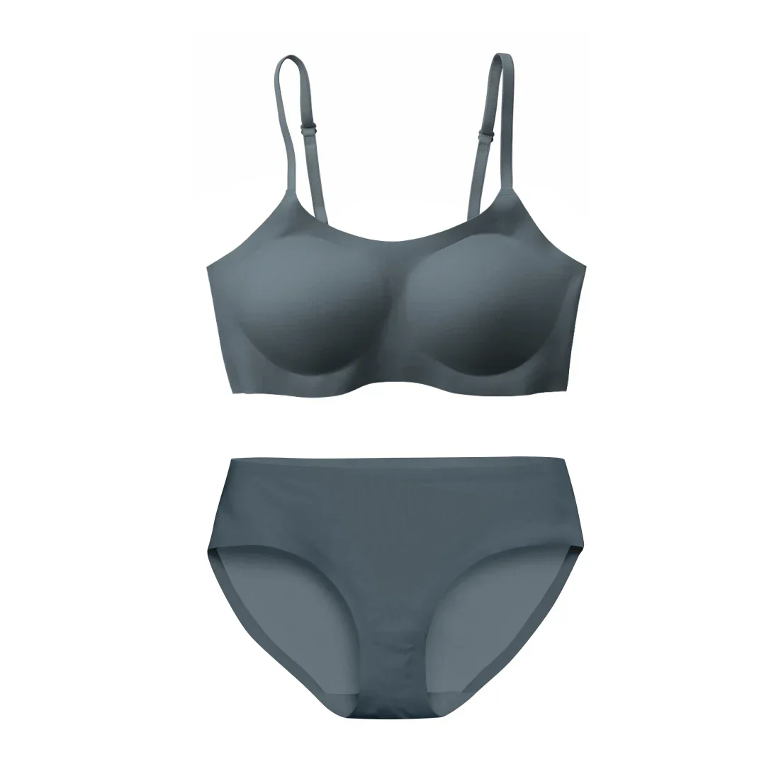 Dark Slate Support Bralette and Brief Set - Image 6