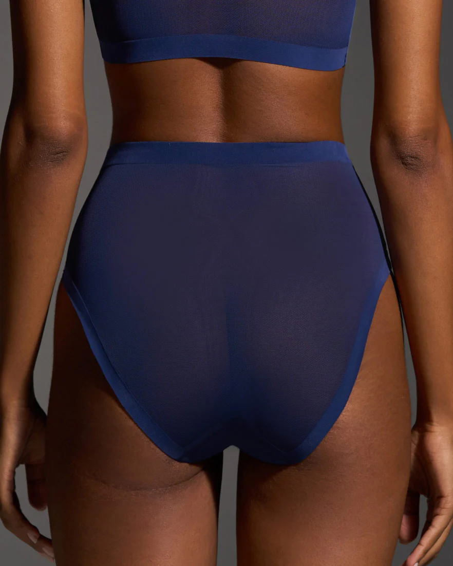Deep Ocean Mesh High Cut High Waisted - Image 3