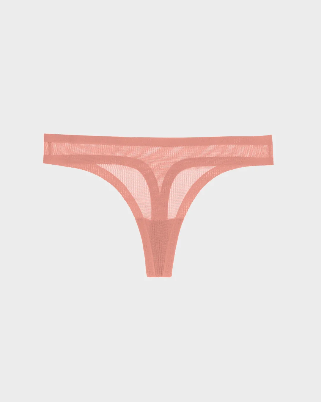 Dusty Rose Sheer Thong