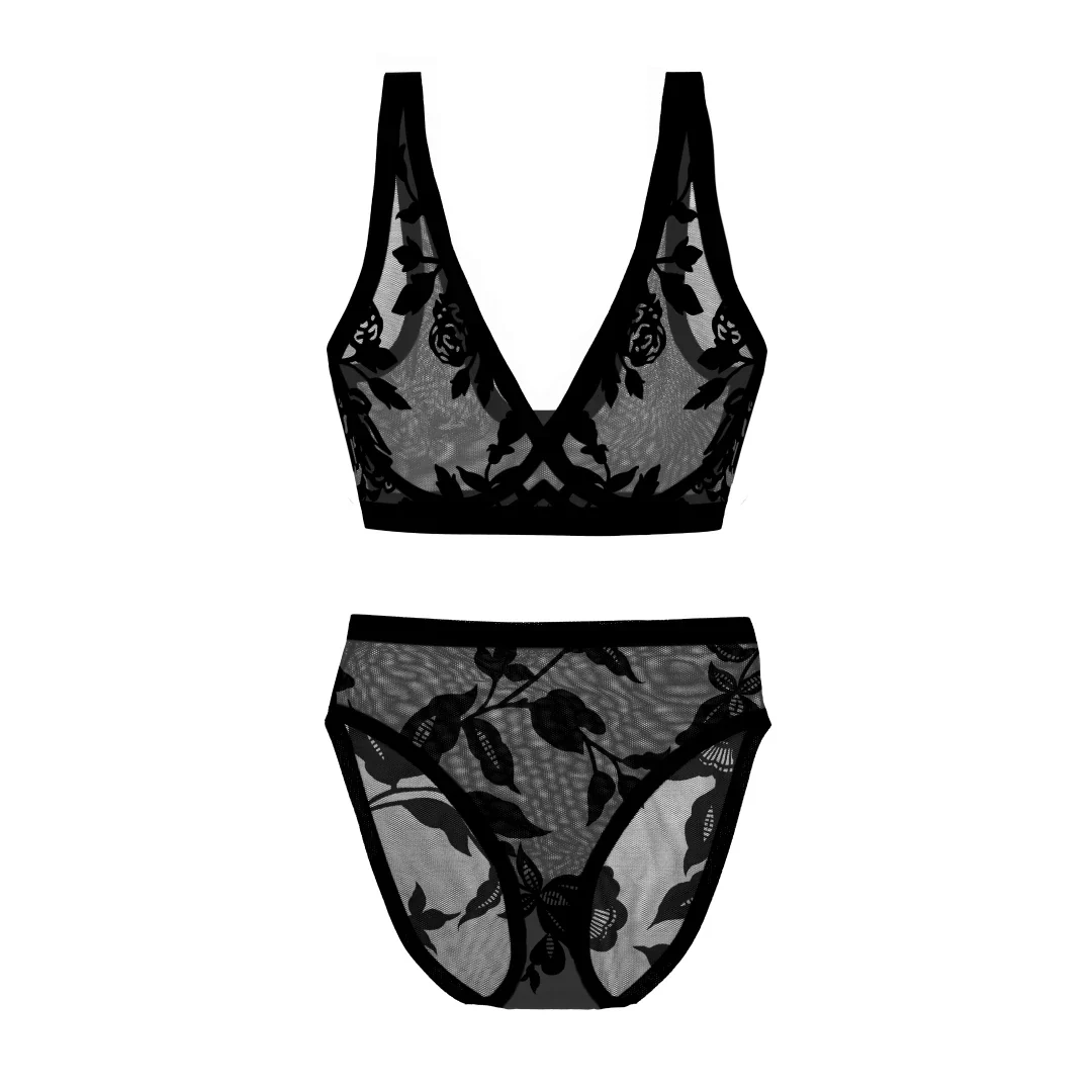 Madam Royale Sheer Bralette and High-Waisted Set - Image 7