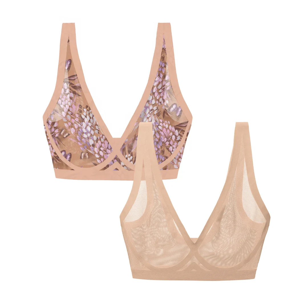 Parisian and Champagne Sheer Bralette Bundle - Image 7