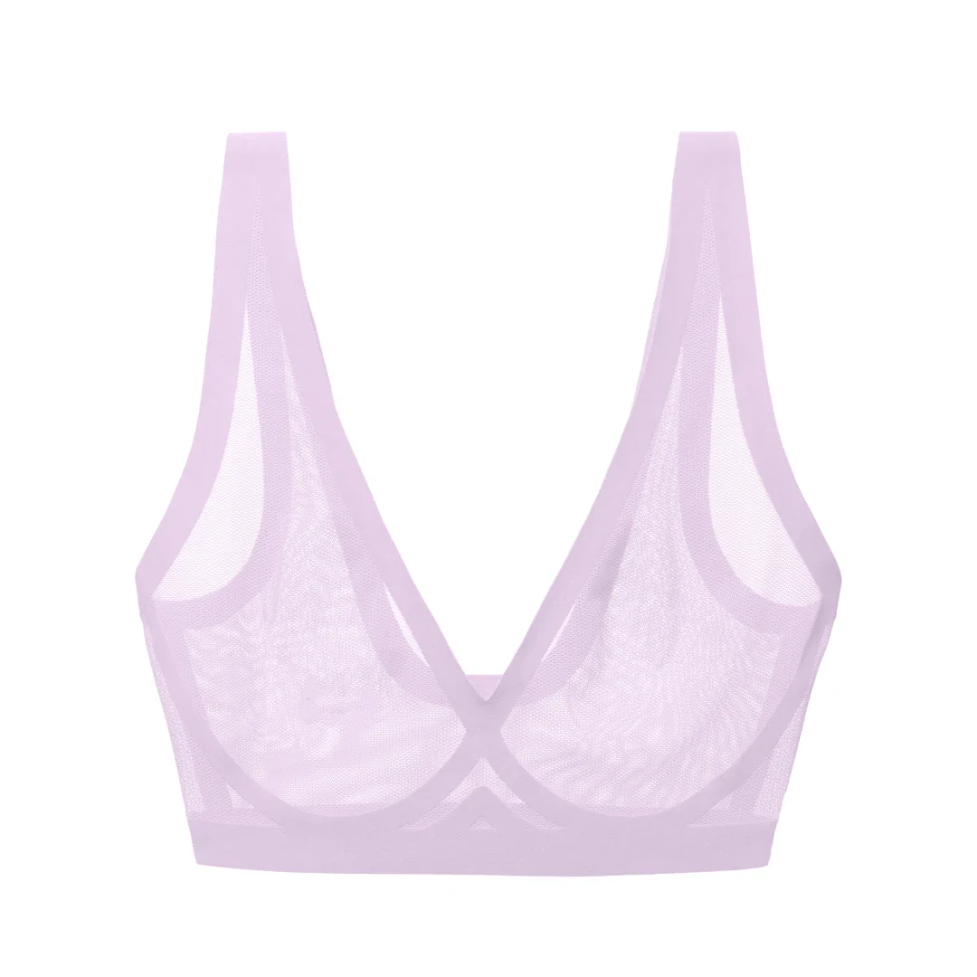 Pastel Lilac Sheer Bralette - Image 6