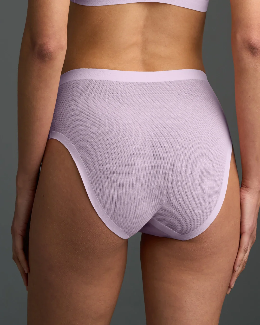 Pastel Lilac Sheer High Cut - Image 3