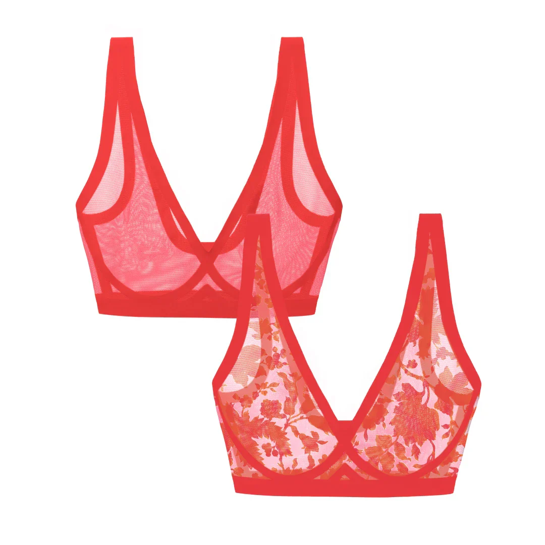 Thorny Rose and Poppy Sheer Bralette Bundle - Image 6